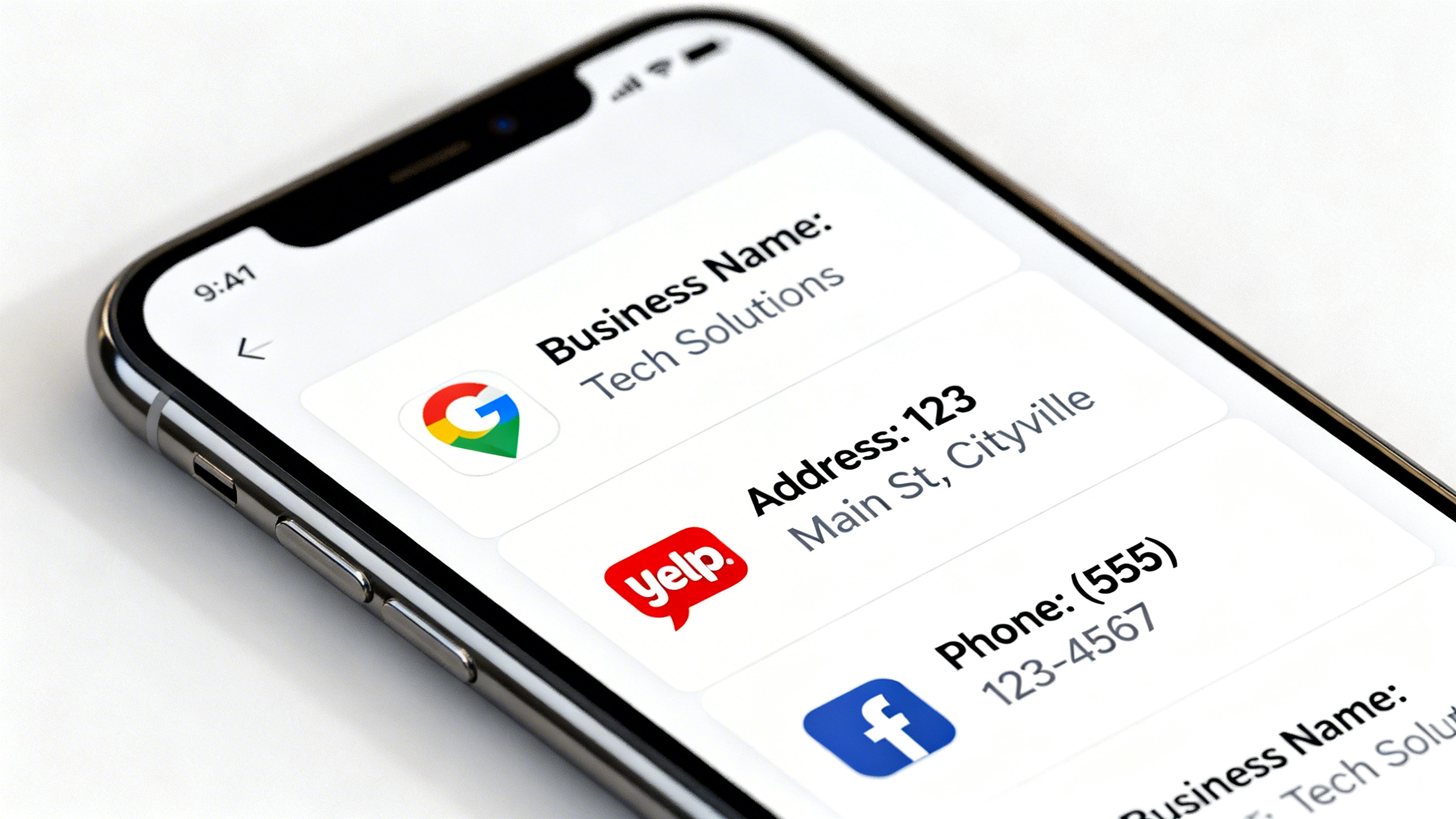 Image showing examples of local citation sites or logos of major business directories like G2, Capterra, Crunchbase.